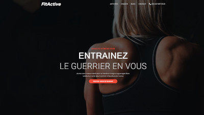 Wordpress FitActive website screenshot