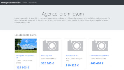 a real estate website home screenshot