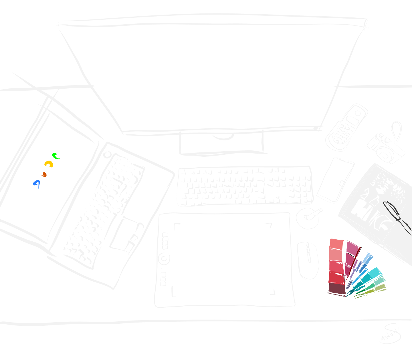 Desk and tools